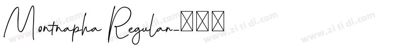 Montnapha Regular字体转换